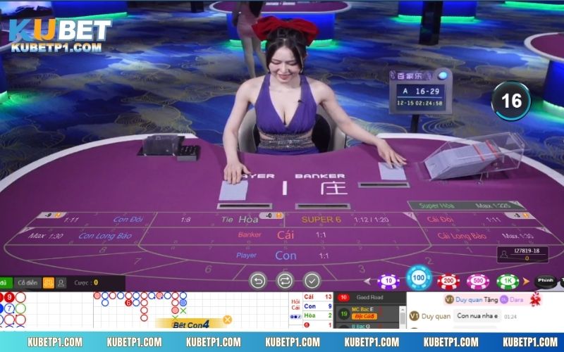 Baccarat trực tuyến là một trò chơi đánh bài dựa trên tính điểm