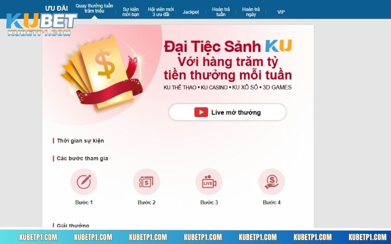 Kubet luôn tạo ra các chương trình khuyến mãi hấp dẫn để tri ân người chơi